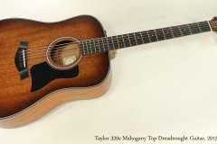 Taylor 320e Mahogany Top Dreadnought Guitar, 2015   Full Front View