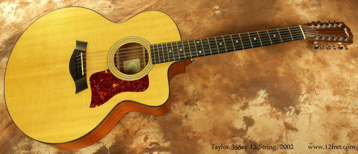 Taylor 355ce 12-string Acoustic 2002 full front view
