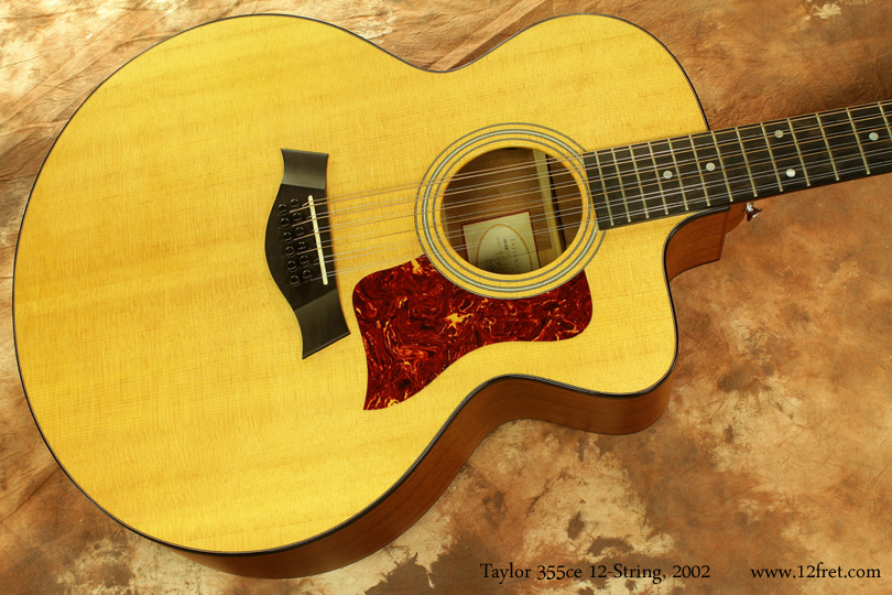 Taylor 355ce 12-string Acoustic 2002 top