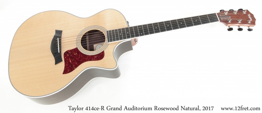 Taylor 414ce-R Grand Auditorium Rosewood Natural, 2017 Full Front View
