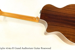 Taylor 414ce R Grand Auditorium Guitar Rosewood Full Rea View
