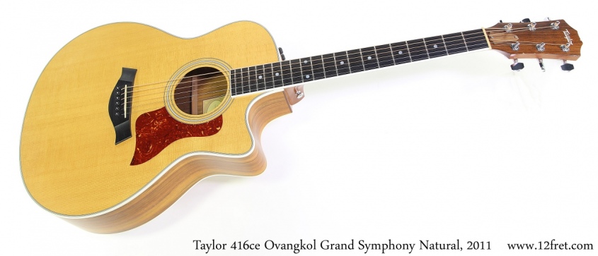 Taylor 416ce Ovangkol Grand Symphony Natural, 2011 Full Front View