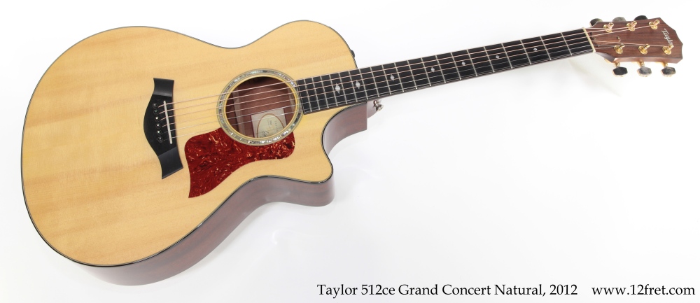 Taylor 512ce Grand Concert Natural, 2012 Full Front View