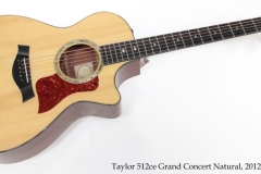 Taylor 512ce Grand Concert Natural, 2012 Full Front View