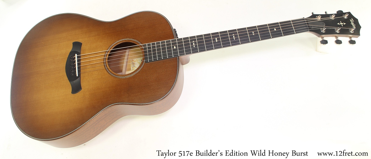Taylor 517e Builder's Edition Wild Honey Burst Full Front View