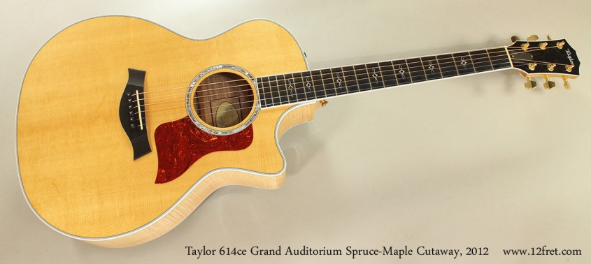 Taylor 614ce Grand Auditorium Spruce-Maple Cutaway, 2012 Full Front View
