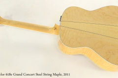 Taylor 618e Grand Concert Steel String Maple, 2011  Full Rear View