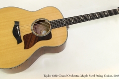 Taylor 618e Grand Orchestra Maple Steel String Guitar, 2015  Full Front View