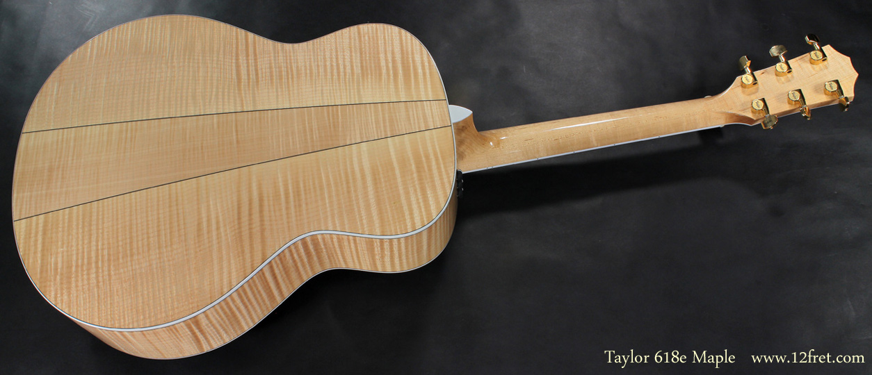 Taylor 618e Maple full rear view