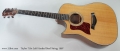 Taylor 710c Left Handed Steel String, 1997 Full Front View