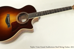 Taylor 714ce Grand Auditorium Steel String Guitar, 2012 Full Front View