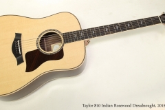Taylor 810 Indian Rosewood Dreadnought, 2015  Full Front View
