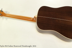 Taylor 810 Indian Rosewood Dreadnought, 2015  Full Rear View