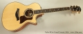 Taylor 812ce Grand Concert, 2014 Full Front View