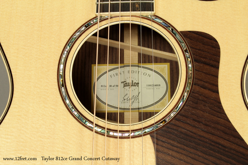 Taylor 812ce Grand Concert Cutaway rosette
