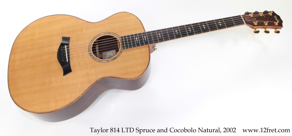 Taylor 814 LTD Spruce and Cocobolo Natural, 2002 Full Front View