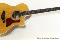 Taylor 814ce Steel String Guitar, 1999  Full Front View