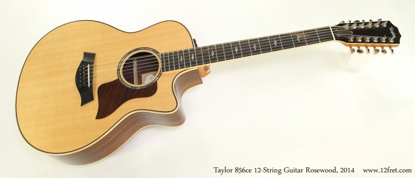 Taylor 856ce 12-String Guitar Rosewood, 2014  Full Front View