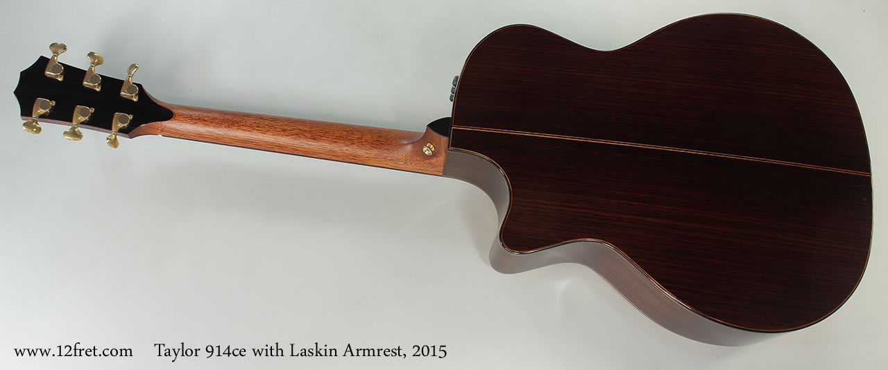 Taylor 914ce with Laskin Armrest, 2015 Full Rear View