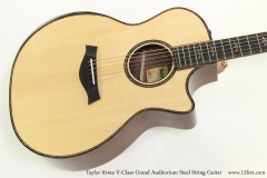 Taylor 914ce V-Class Grand Auditorium Steel String Guitar  Top View