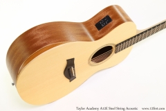 Taylor Academy A12E Steel String Acoustic Bass Side View