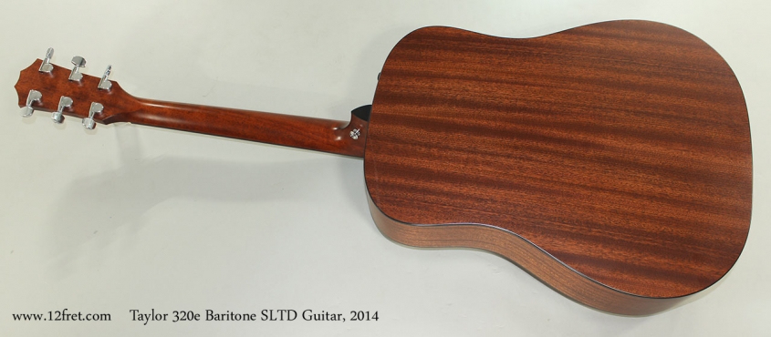 Taylor 320e Baritone SLTD Guitar, 2014 Full Rear View