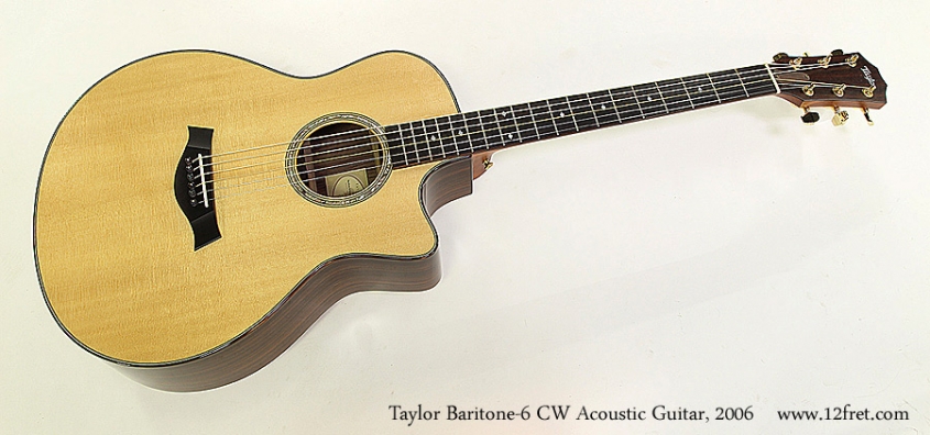 Taylor Baritone-6 CW Acoustic Guitar, 2006 Full Front View