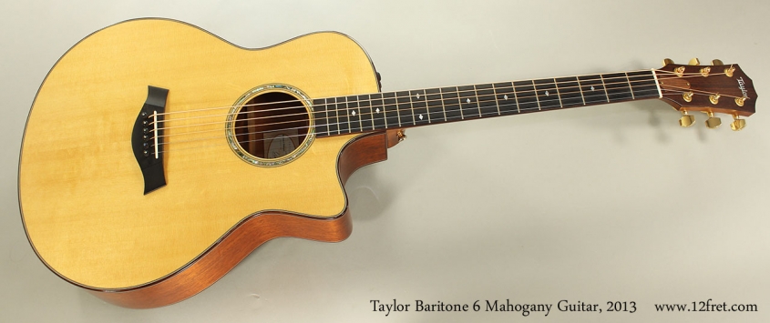 Taylor Baritone 6 Mahogany Guitar, 2013 Full Front View