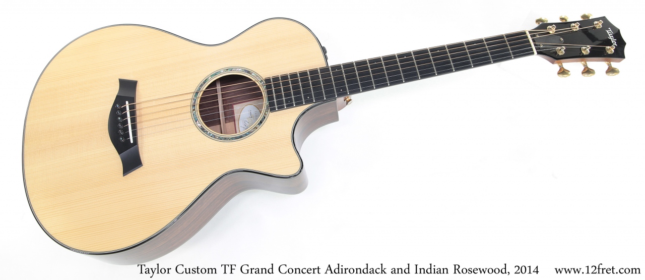 Taylor Custom TF Grand Concert Adirondack and Indian Rosewood, 2014 Full Front View