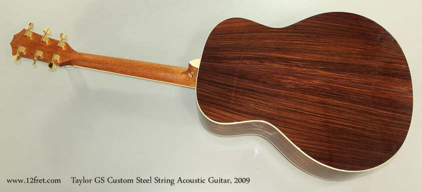 Taylor GS Custom Steel String Acoustic Guitar, 2009 Full Rear View