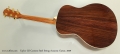 Taylor GS Custom Steel String Acoustic Guitar, 2009 Full Rear View