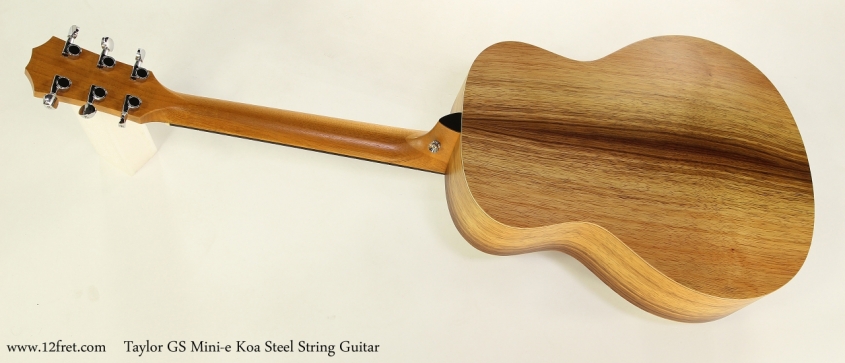 Taylor GS Mini-e Koa Steel String Guitar  Full Rear View