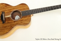 Taylor GS Mini-e Koa Steel String Guitar  Full Front View