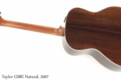 Taylor GS8E Natural, 2007 Full Rear View