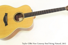 Taylor GS8e Non Cutaway Steel String Natural, 2012 Full Front View