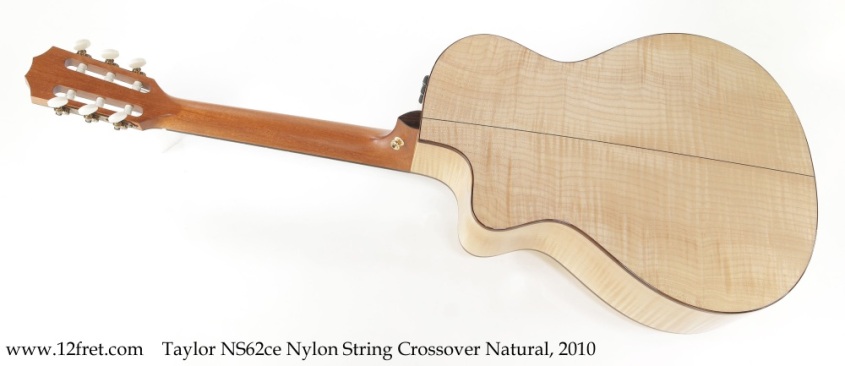 Taylor NS62ce Nylon String Crossover Natural, 2010 Full Rear View