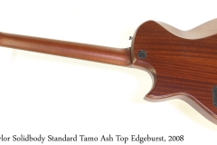 Taylor Solidbody Standard Tamo Ash Top Edgeburst, 2008 Full Rear View