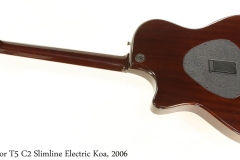 Taylor T5 C2 Slimline Electric Koa, 2006 Full Rear View