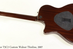 Taylor T5C2 Custom Walnut Thinline, 2007 Full Rear View