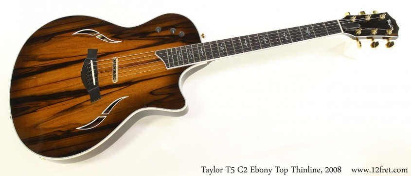 Taylor T5 C2 Ebony Top Thinline, 2008 Full Front View