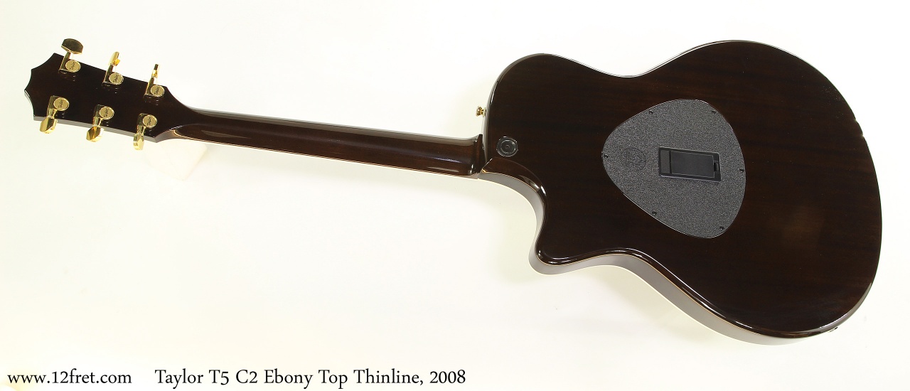 Taylor T5 C2 Ebony Top Thinline, 2008 Full Rear View
