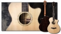 Taylor 12 Fret Steel String Acoustic Guitar Top and Front View