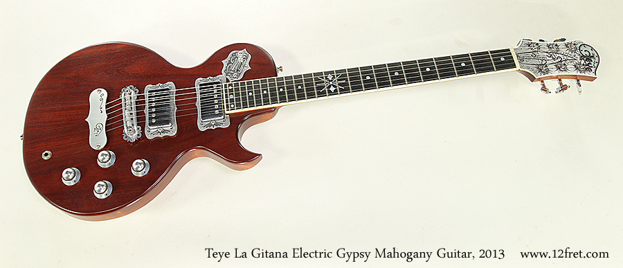 Teye La Gitana Electric Gypsy Mahogany Guitar, 2013  Full Front View