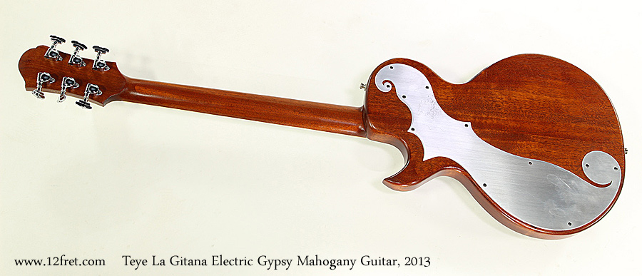 Teye La Gitana Electric Gypsy Mahogany Guitar, 2013  Full Rear View