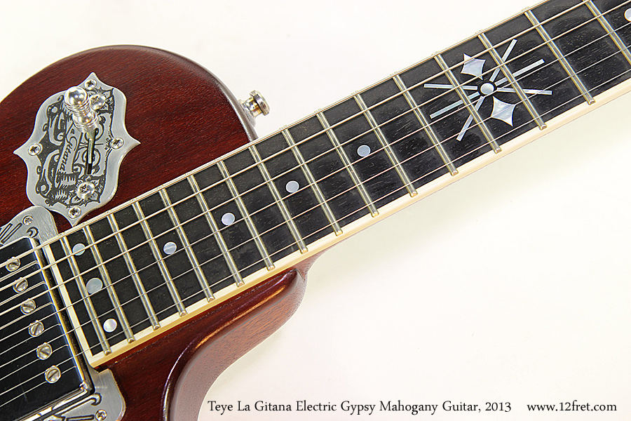Teye La Gitana Electric Gypsy Mahogany Guitar, 2013  Inlay and Switch