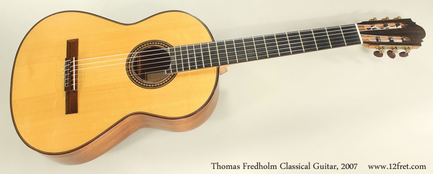 Thomas Fredholm Classical Guitar, 2007 Full Front VIew