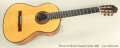 Thomas Fredholm Classical Guitar, 2007 Full Front VIew