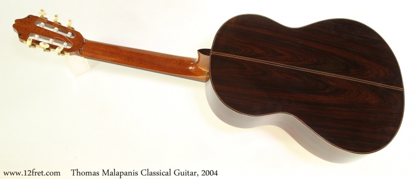 Thomas Malapanis Classical Guitar, 2004 Full Rear View