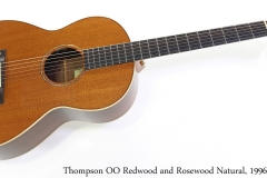 Thompson OO Redwood and Rosewood Natural, 1996 Full Front View