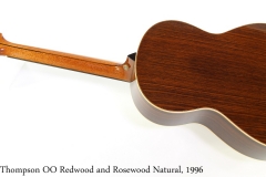 Thompson OO Redwood and Rosewood Natural, 1996 Full Rear View